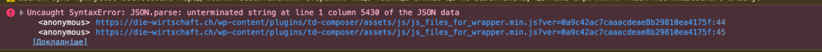 Syntax error